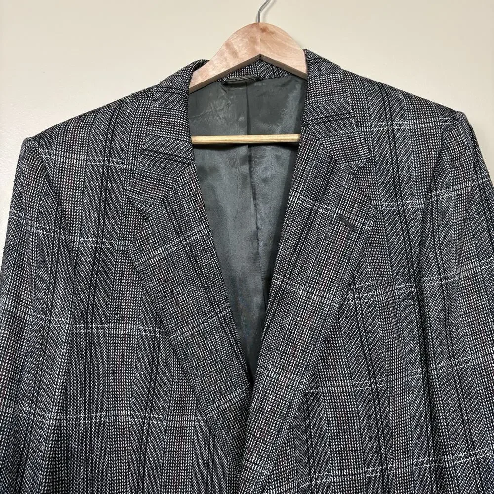 Vintage Christian Dior Monsieur 100% Silk Tweed Blazer Jacobson’s Sport Coat